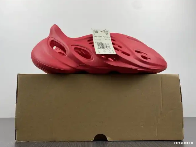Red Adidas Yeezy Foam CW3355 0516